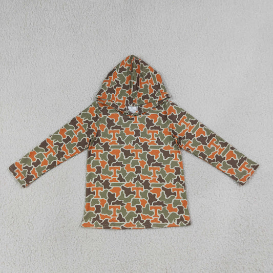 Baby Boys Kids Long Sleeves T Camo Hoodie Zipper Shirt Team Tops