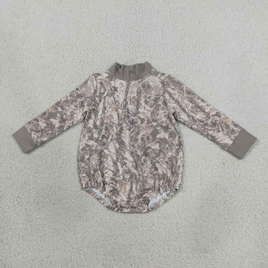 Baby Kids Infant Camo Long Sleeves Bubble Romper Yoga Active Clothes