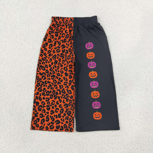 Baby Girls Kids Halloween Pumpkins Leopard Pants Bottoms Clothes