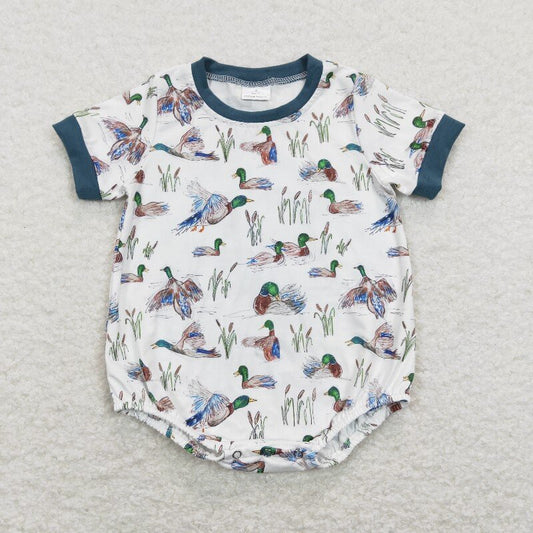 USA Shop Baby Boys Infant Short Sleeves Ducks Bubble Romper