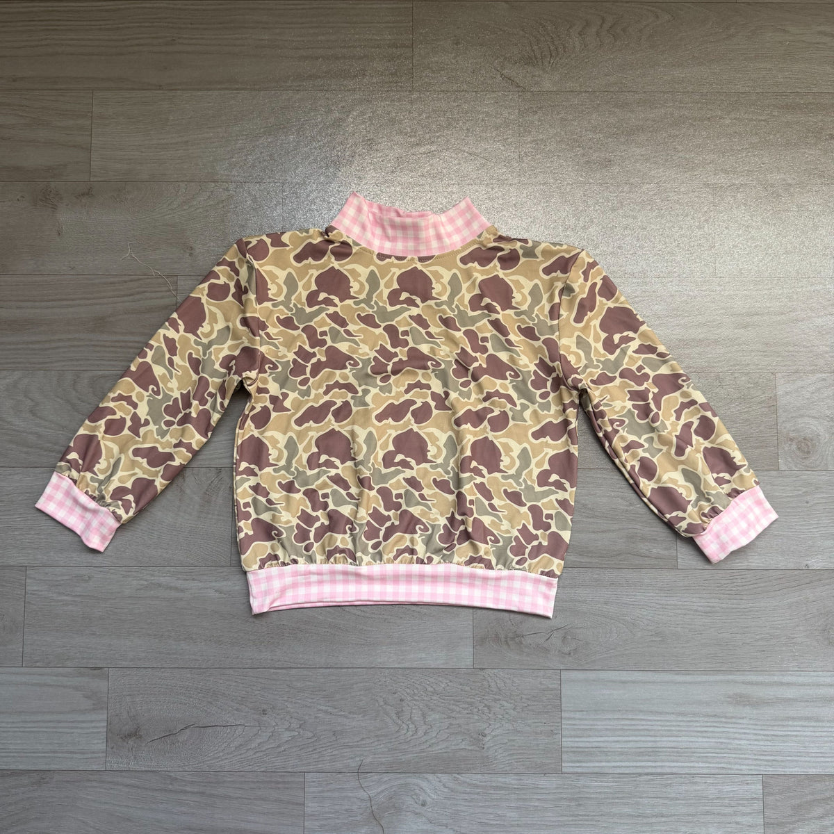 No moq Preorder Baby Girls Toddler Long Sleeves Pink Plaid Shirt Tops Camo Clothes