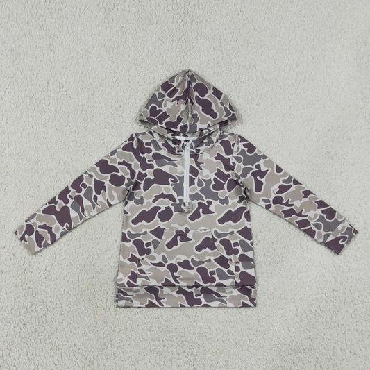 Sibling Baby Boys Adult Woman Zipper Hoodie Pockets Hunting Pullovers Camo Shirts