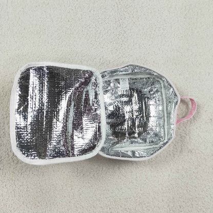 Baby Toddler Kids Bows Pink Ruffle Lunch Box Picnic Thermal Bag RTS
