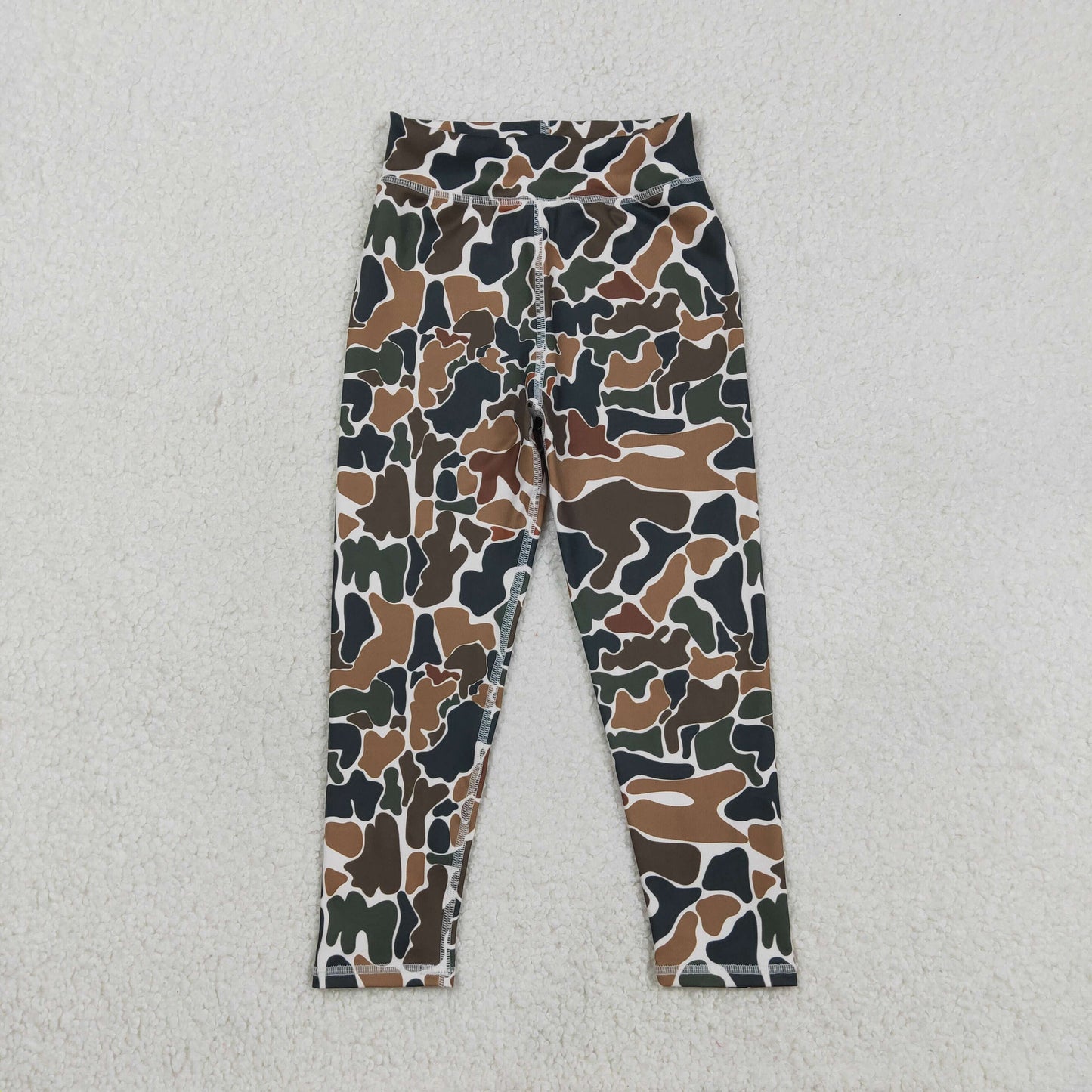 RTS Baby Girls Kids Brown Camo Yoga Active Wear Legging Pants