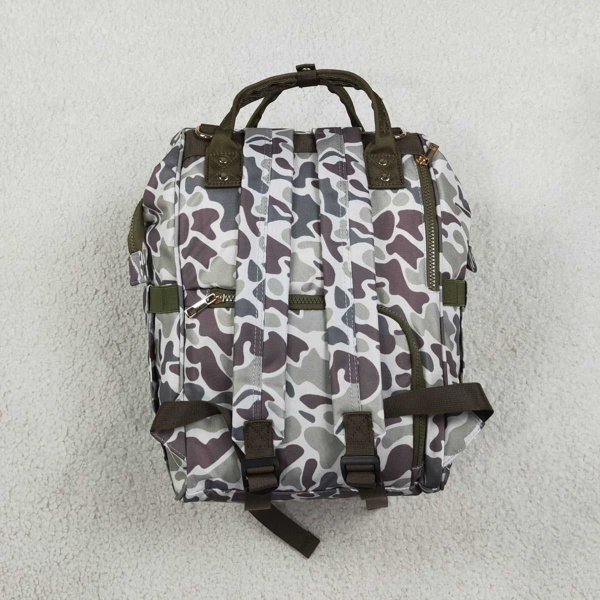 Sibling Baby Boys Kids Camo Print Zipper Backpack School Hunting Bag