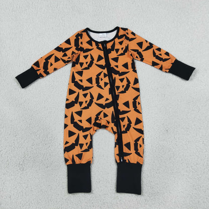 Baby Boys Infant Long Sleeves Halloween Zipper Footie Sleeper Romper Clothes