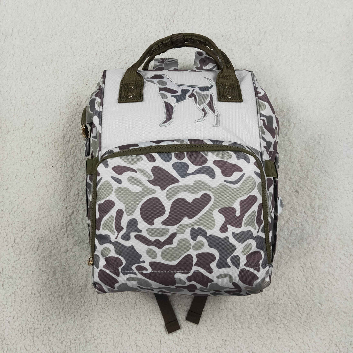 Sibling Baby Boys Kids Camo Print Zipper Backpack School Hunting Bag