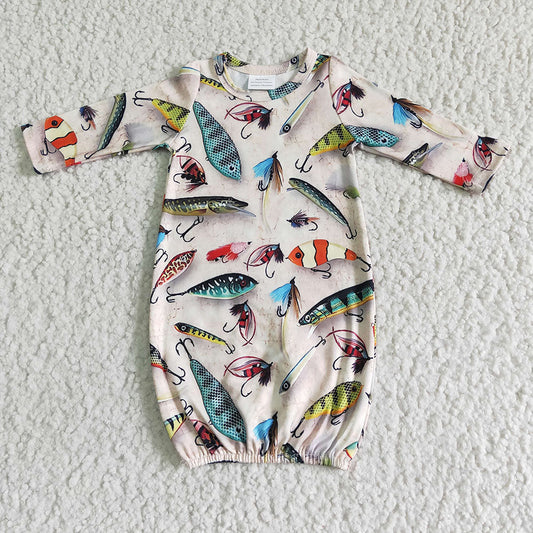 USA Shop Baby Newborn Fishing Gown Romper Clothes