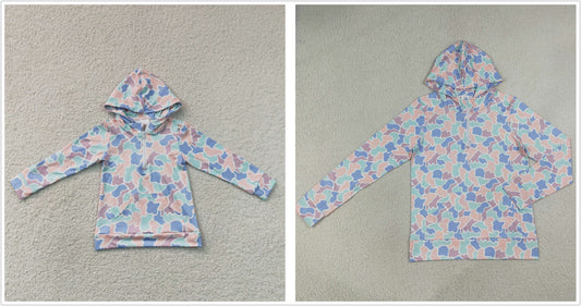 Sibling Baby Boys Adult Woman Colorful Camo Zipper Hoodie Pockets Hunting Pullovers Shorts