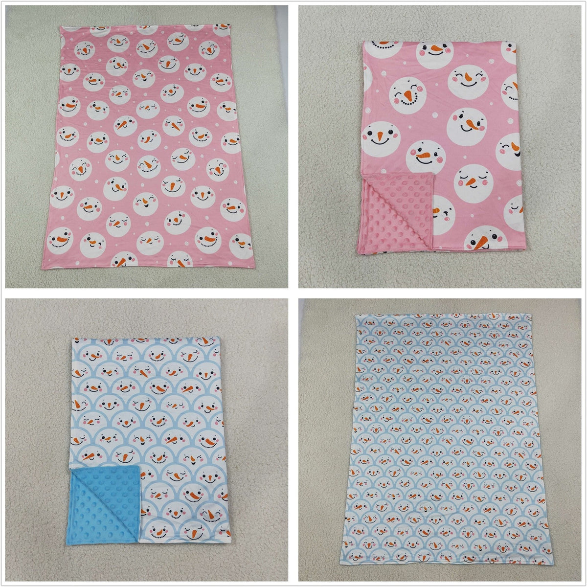 Sibling Baby Boys Girls Kids Christmas Blankets
